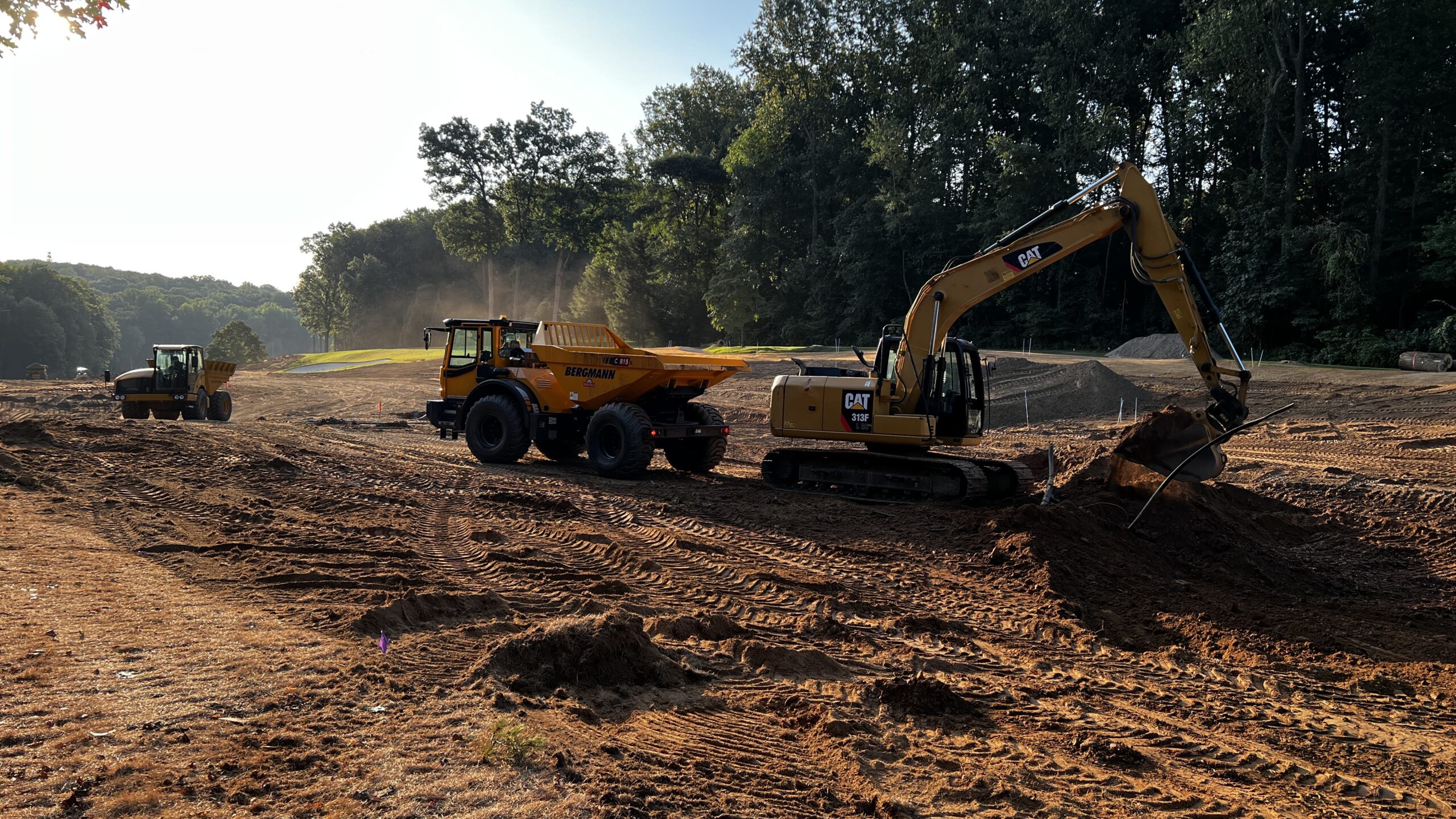 The Bergmann 815 helping with Golf Course Maintenance